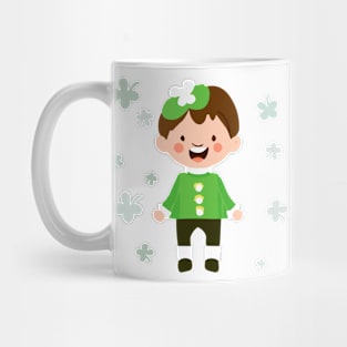 on St. Patrick’s Day cat big chese Mug